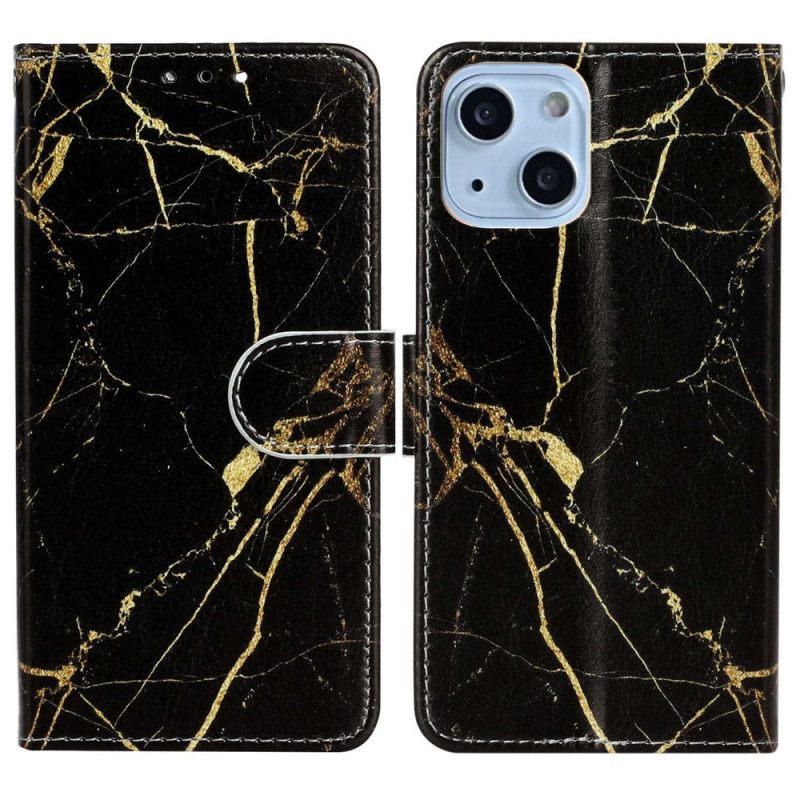 Flip Case iPhone 14 Marble