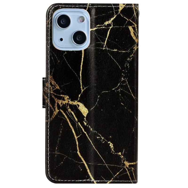 Flip Case iPhone 14 Marble