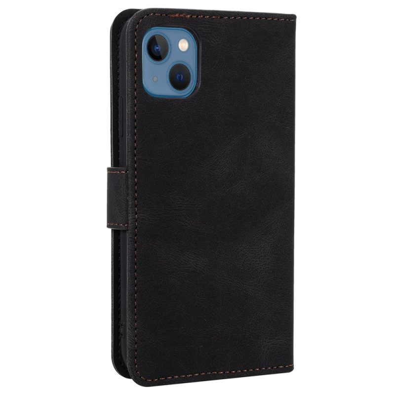 Flip Case iPhone 14 Skin-touch Saumat