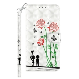 Kotelot iPhone 14 Suojaketju Kuori Dandelions Love In Strap