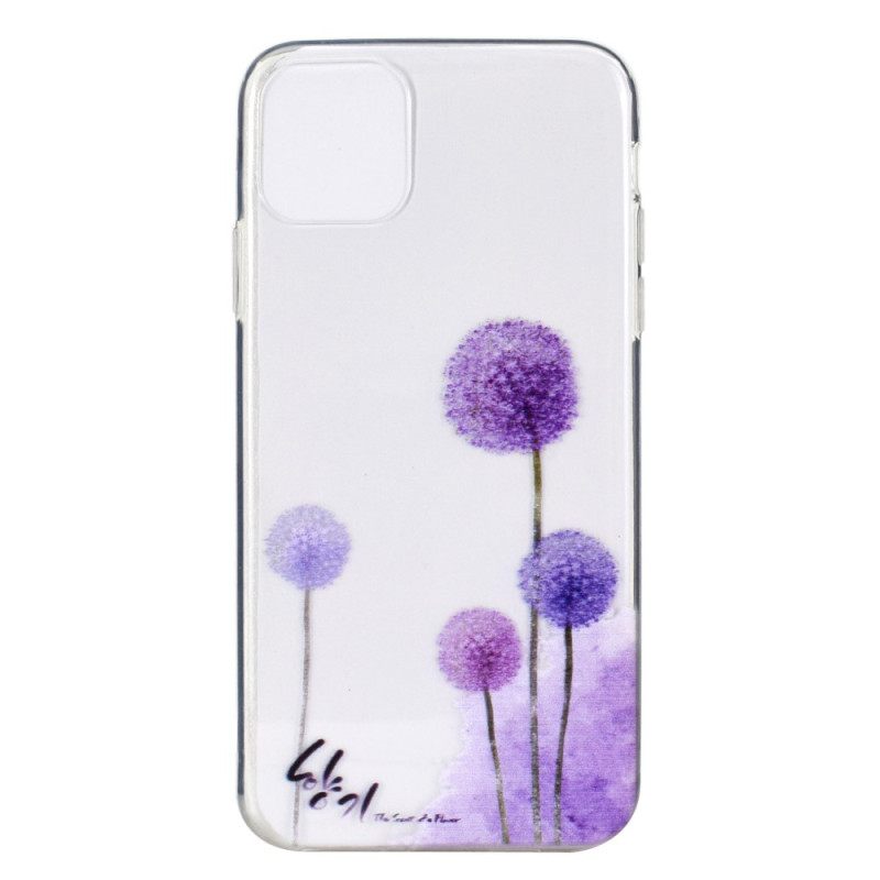 Kuori iPhone 14 Transparent Dandelions