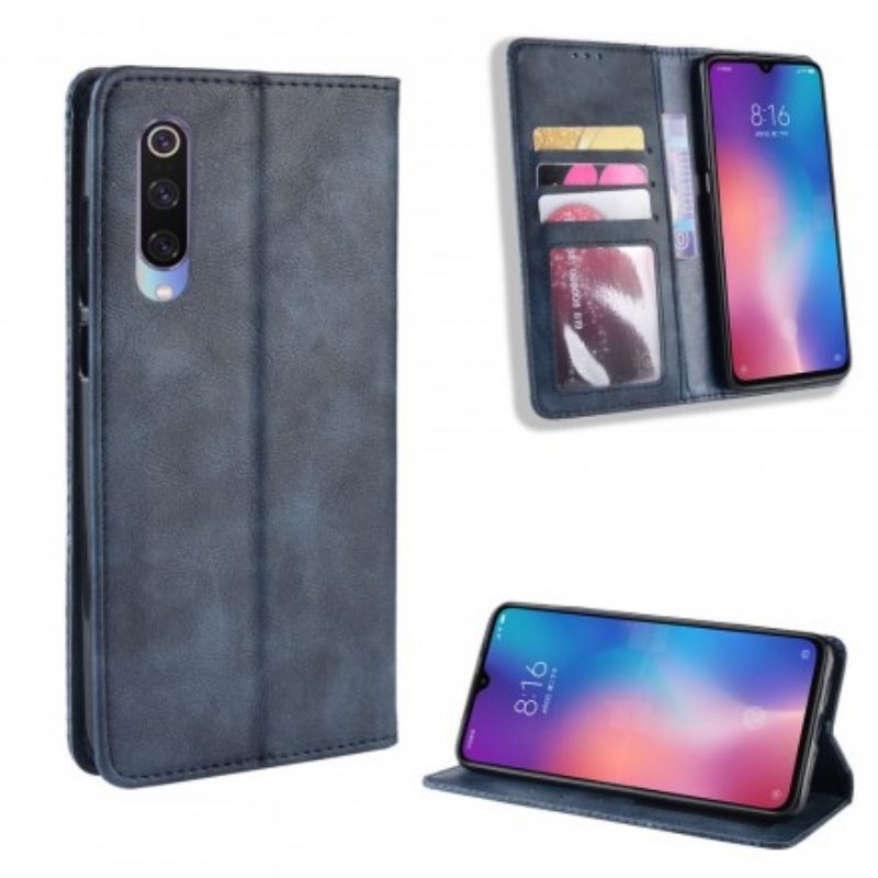 Puhelinkuoret Xiaomi Mi 9 SE Kotelot Flip Mattanahkaefekti