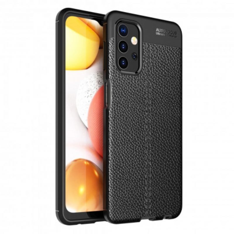 Case Samsung Galaxy A32 5G Double Line Litchi Leather Effect