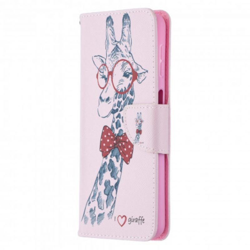 Flip Case Samsung Galaxy A32 5G Brainy Giraffe