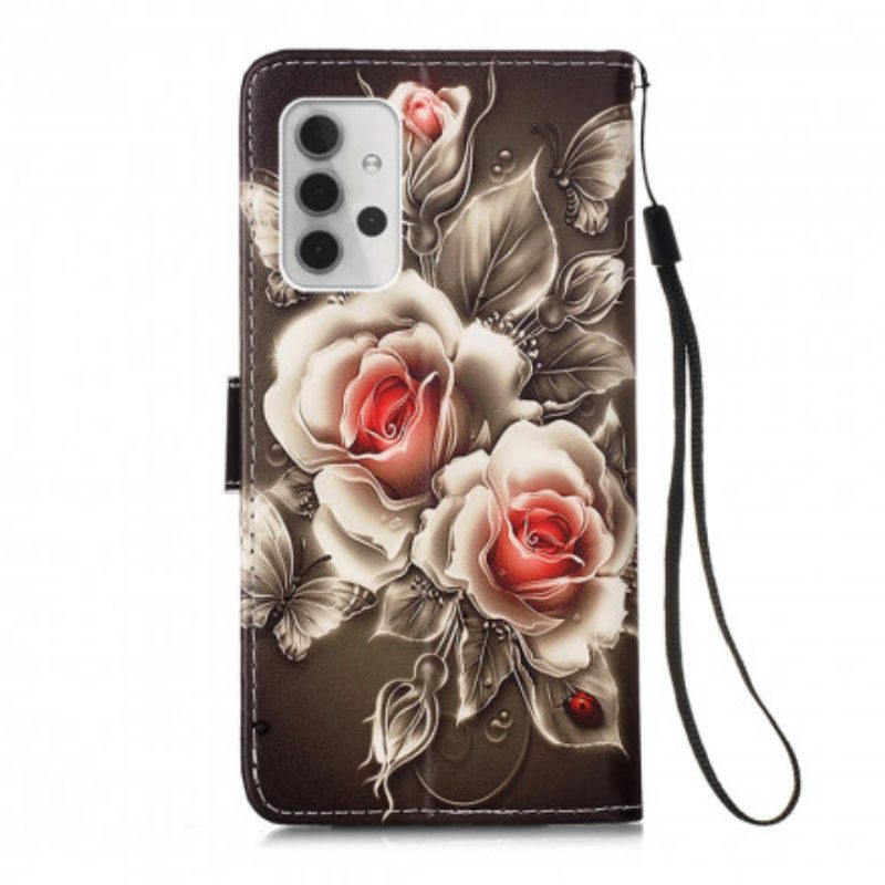 Kotelot Samsung Galaxy A32 5G Golden Roses