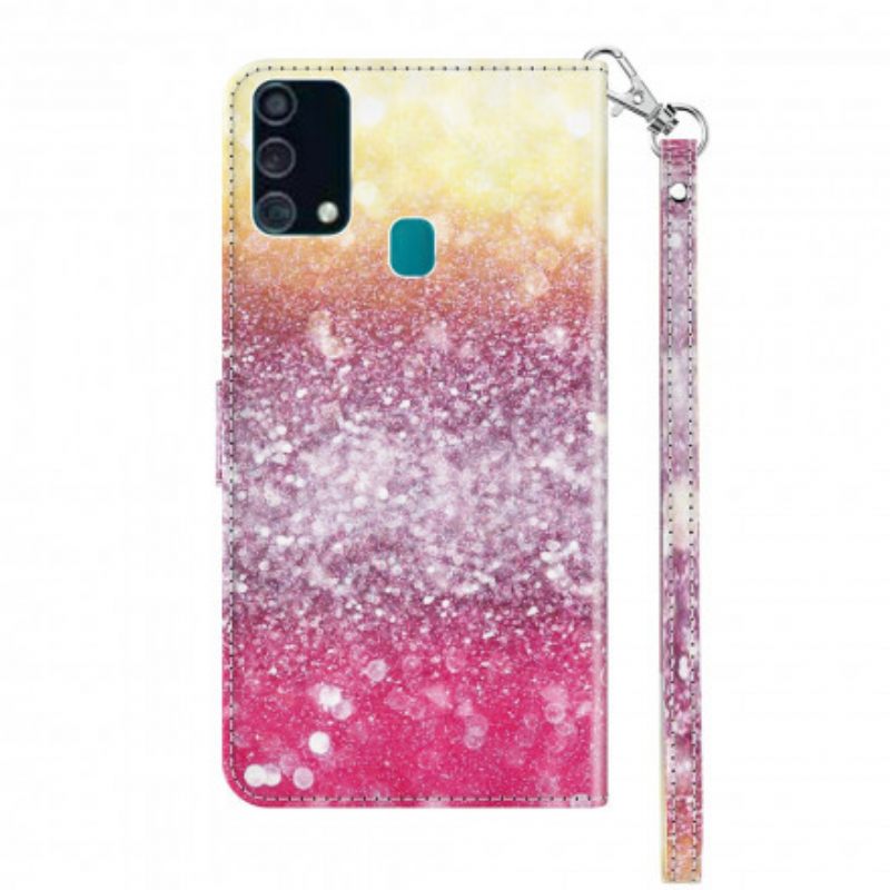 Kotelot Samsung Galaxy A32 5G Light Spot Glitter Magenta