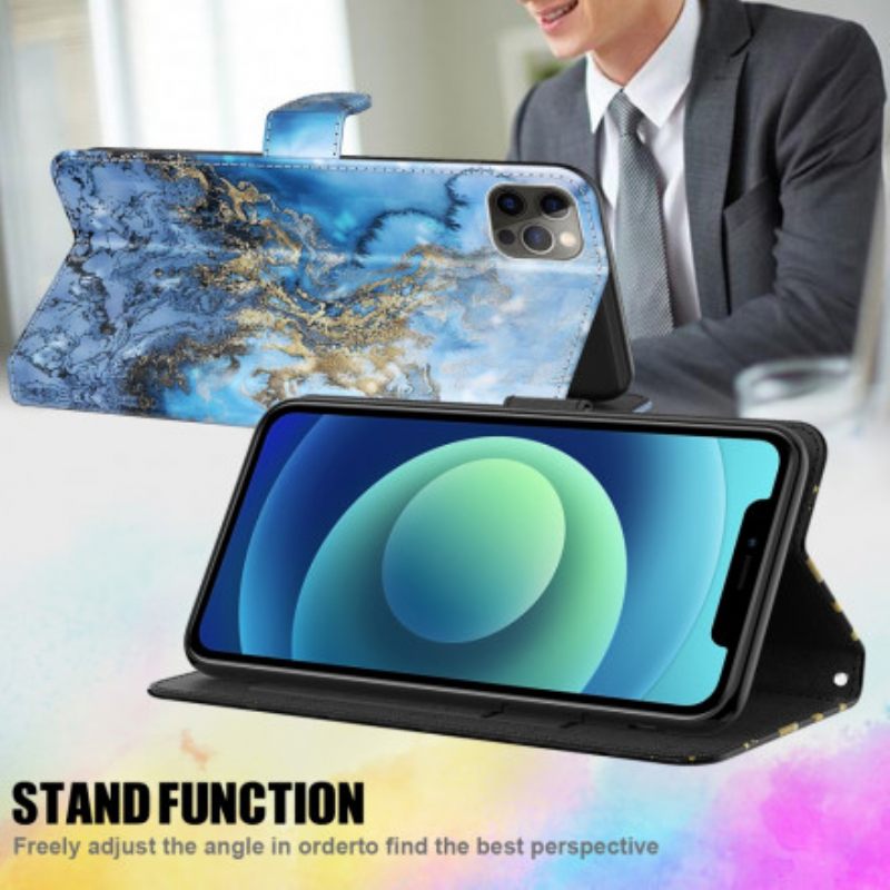 Kotelot Samsung Galaxy A32 5G Light Spot Marble Design Kaulanauhalla