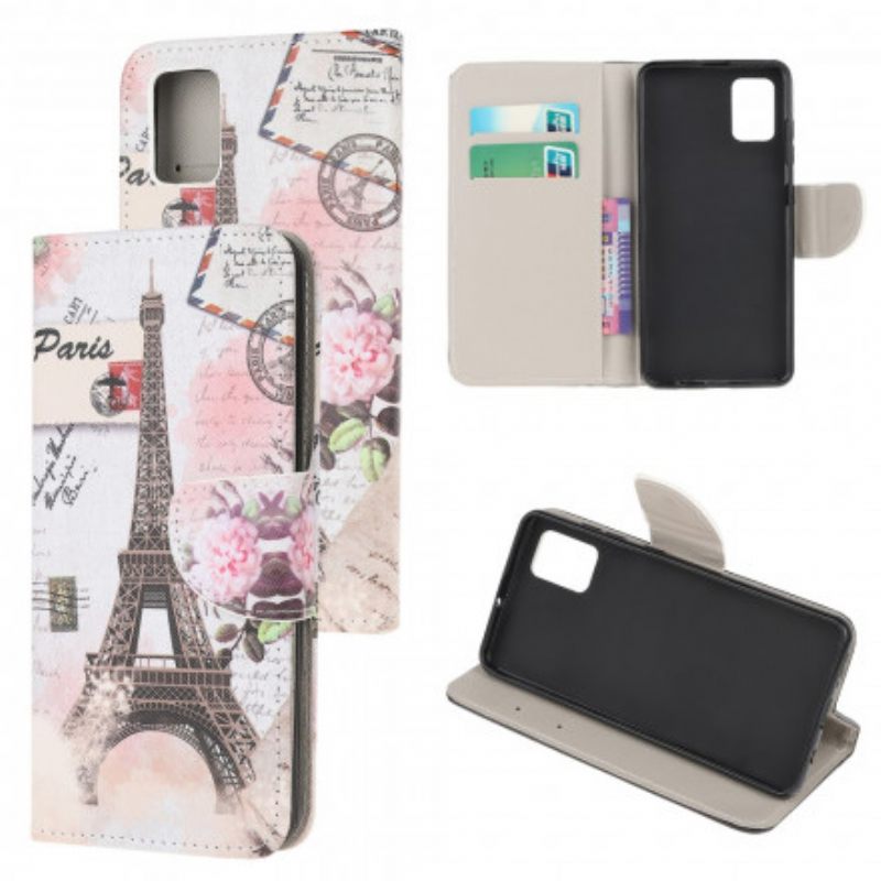 Kotelot Samsung Galaxy A32 5G Retro Eiffel-torni