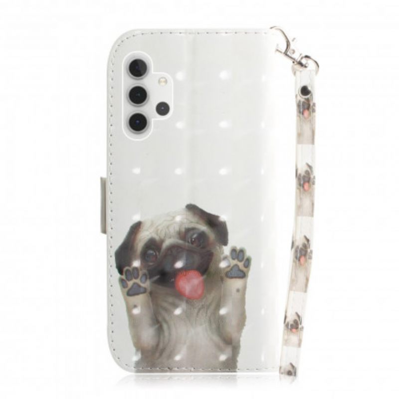 Kotelot Samsung Galaxy A32 5G Suojaketju Kuori Love My Dog In Lanyard