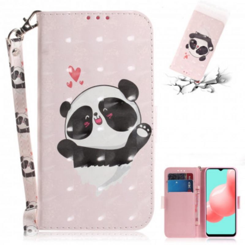 Kotelot Samsung Galaxy A32 5G Suojaketju Kuori Panda Love In Lanyard