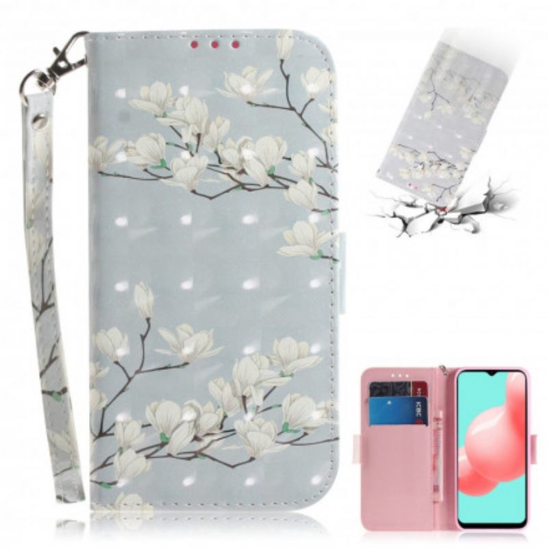 Kotelot Samsung Galaxy A32 5G Suojaketju Kuori Strap Flower Branch