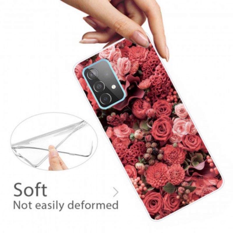 Kuori Samsung Galaxy A32 5G Intense Flowers