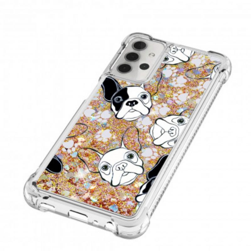 Kuori Samsung Galaxy A32 5G Mr Dog Glitter