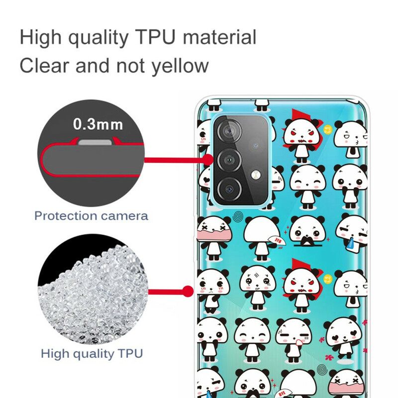 Kuori Samsung Galaxy A32 5G Seamless Funny Pandas