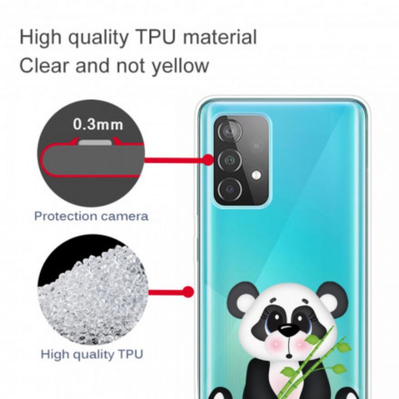 Kuori Samsung Galaxy A32 5G Transparent Sad Panda