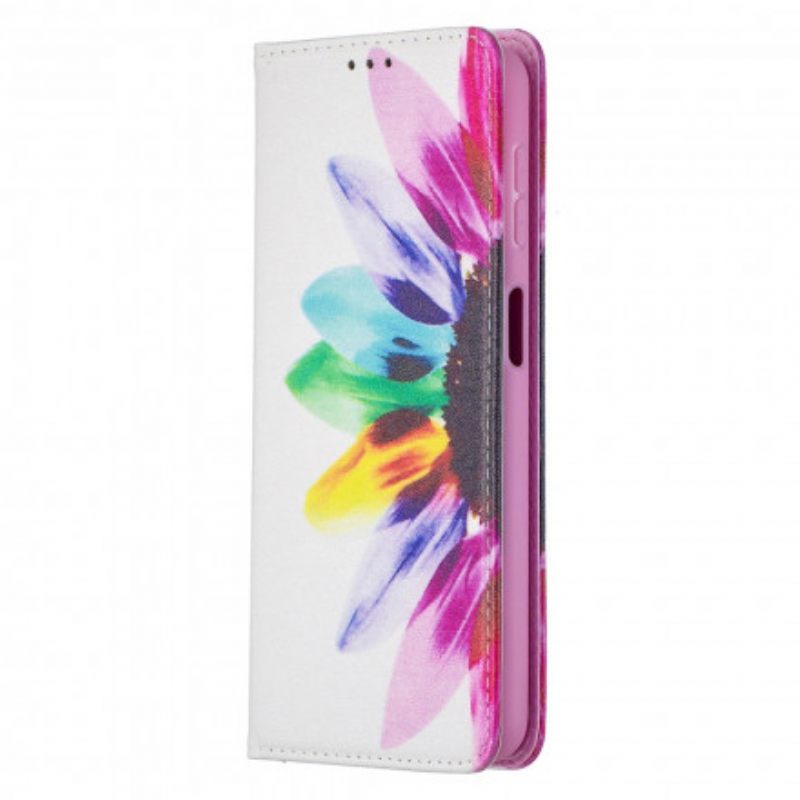 Puhelinkuoret Samsung Galaxy A32 5G Kotelot Flip Flower Watercolour