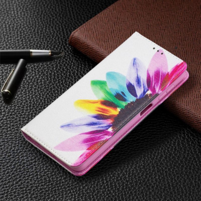 Puhelinkuoret Samsung Galaxy A32 5G Kotelot Flip Flower Watercolour