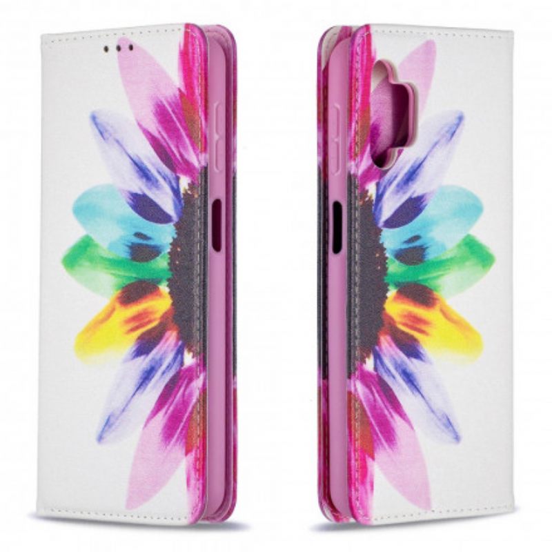 Puhelinkuoret Samsung Galaxy A32 5G Kotelot Flip Flower Watercolour