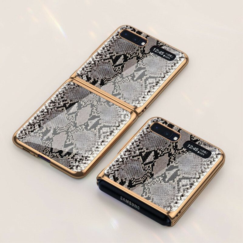 Kuori Samsung Galaxy Z Flip Kotelot Flip Gkk Snakeskin Style