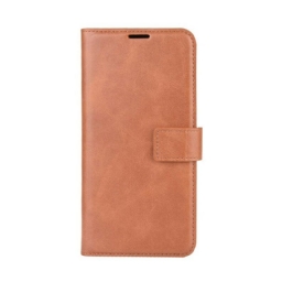 Flip Case Samsung Galaxy M12 / A12 Lasitettu Nahkaefekti