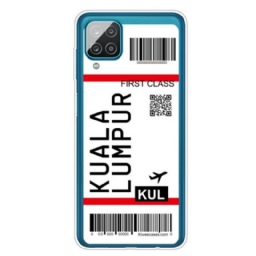 Kuori Samsung Galaxy M12 / A12 Boarding Pass Kuala Lumpuriin