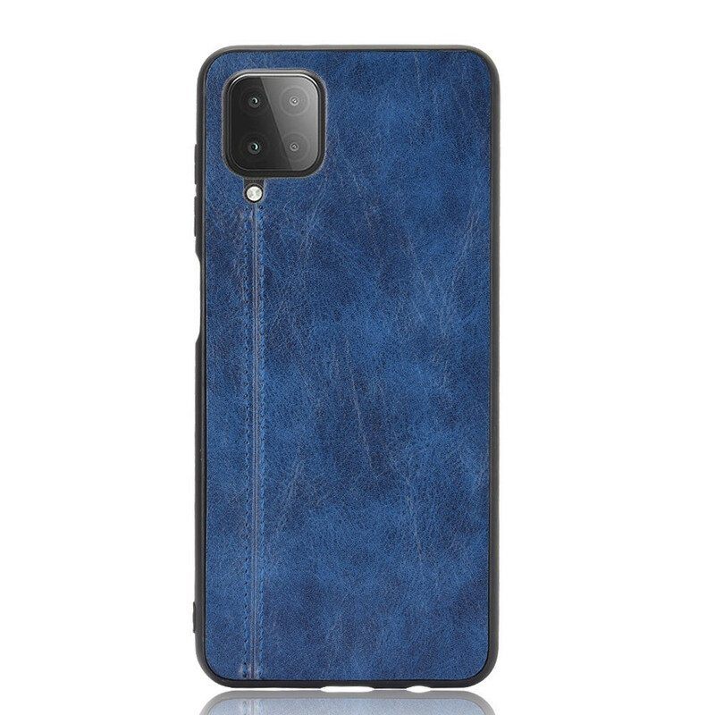 Kuori Samsung Galaxy M12 / A12 Couture-nahkaefekti