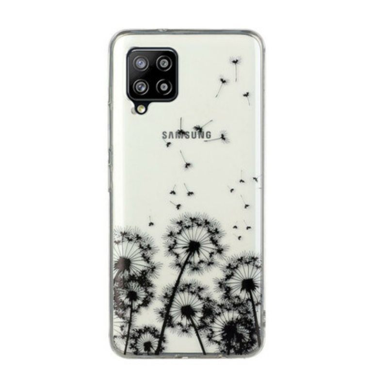 Kuori Samsung Galaxy M12 / A12 Saumattomat Mustat Voikukat