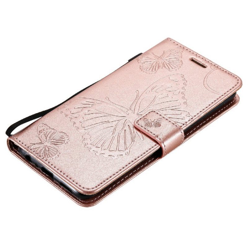 Flip Case Oppo Find X3 Lite Suojaketju Kuori Giant Thong Butterflies