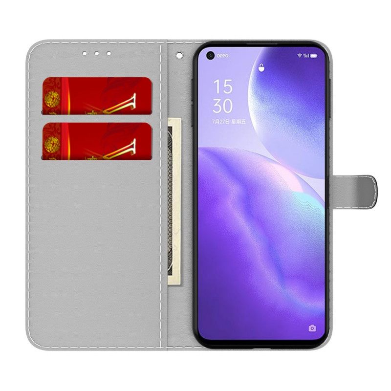 Flip Case Oppo Find X3 Lite Vesiväri