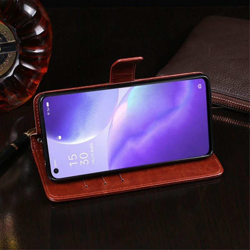 Kotelot Oppo Find X3 Lite Faux Leather Idewei