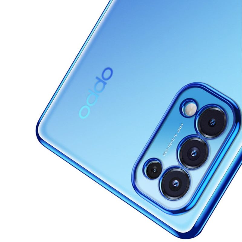 Kuori Oppo Find X3 Lite Transparent Edges Style Metal Sulada