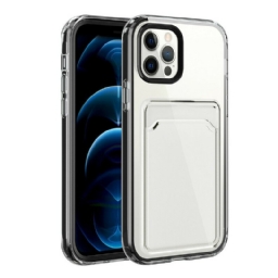 Case iPhone 12 / 12 Pro Clear Hybrid Card Holder