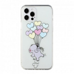 Case iPhone 12 / 12 Pro Elephant Balloons