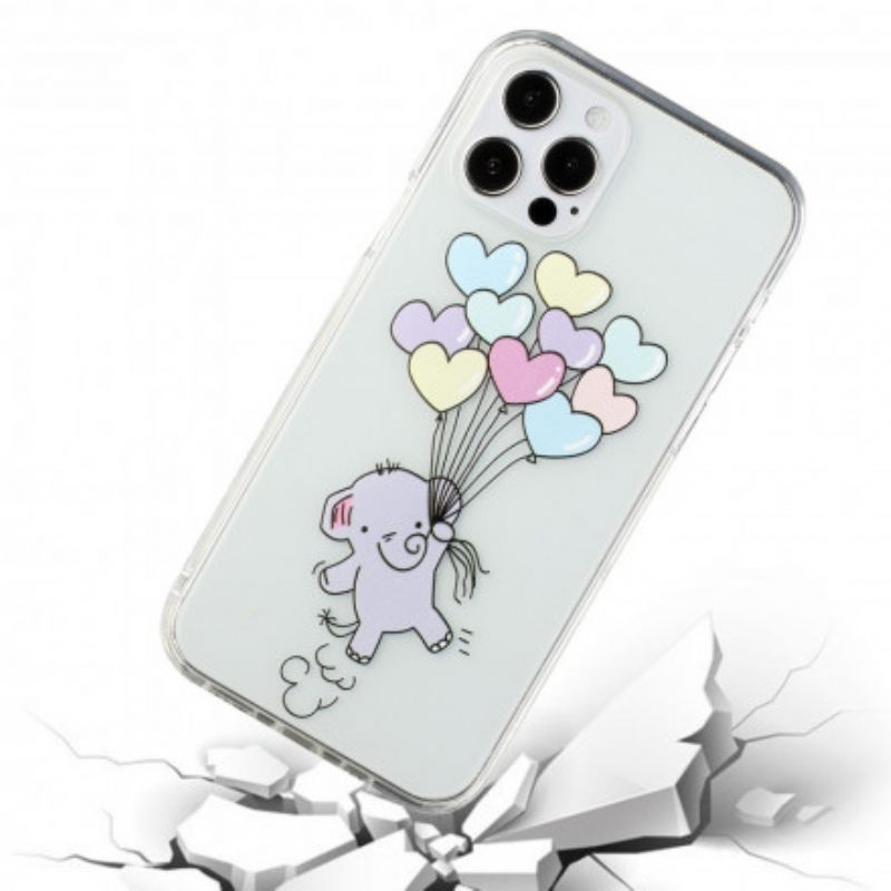 Case iPhone 12 / 12 Pro Elephant Balloons