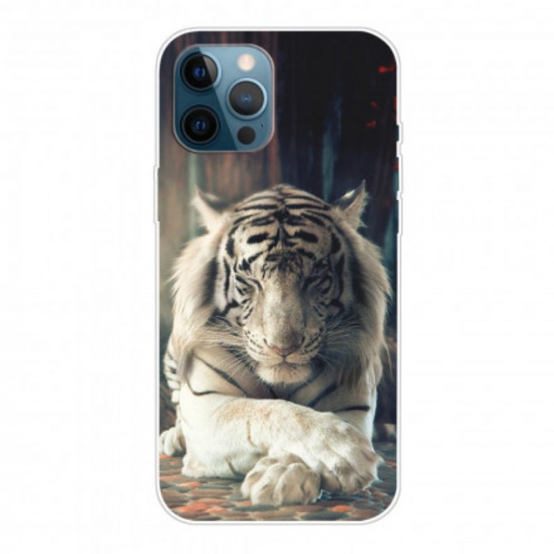 Kuori iPhone 12 / 12 Pro Flexible Tiger