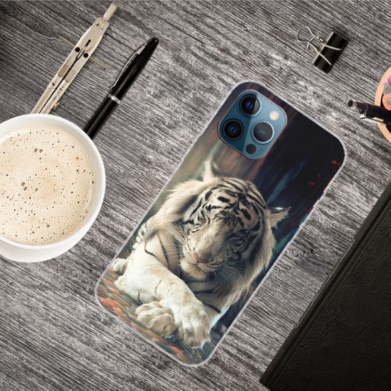 Kuori iPhone 12 / 12 Pro Flexible Tiger