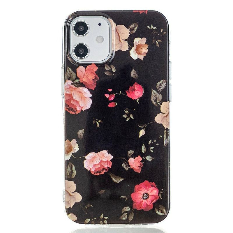 Kuori iPhone 12 / 12 Pro Fluorescent Floral Sarja