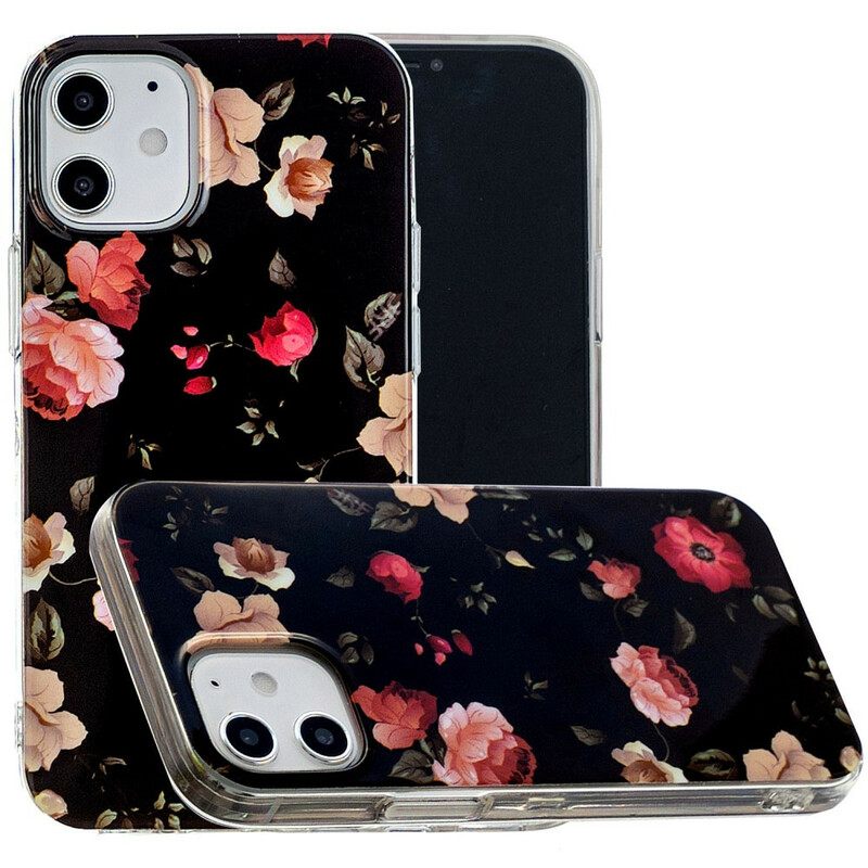 Kuori iPhone 12 / 12 Pro Fluorescent Floral Sarja