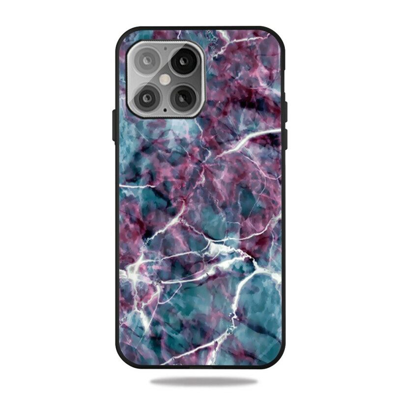 Kuori iPhone 12 / 12 Pro Turquoise Marble