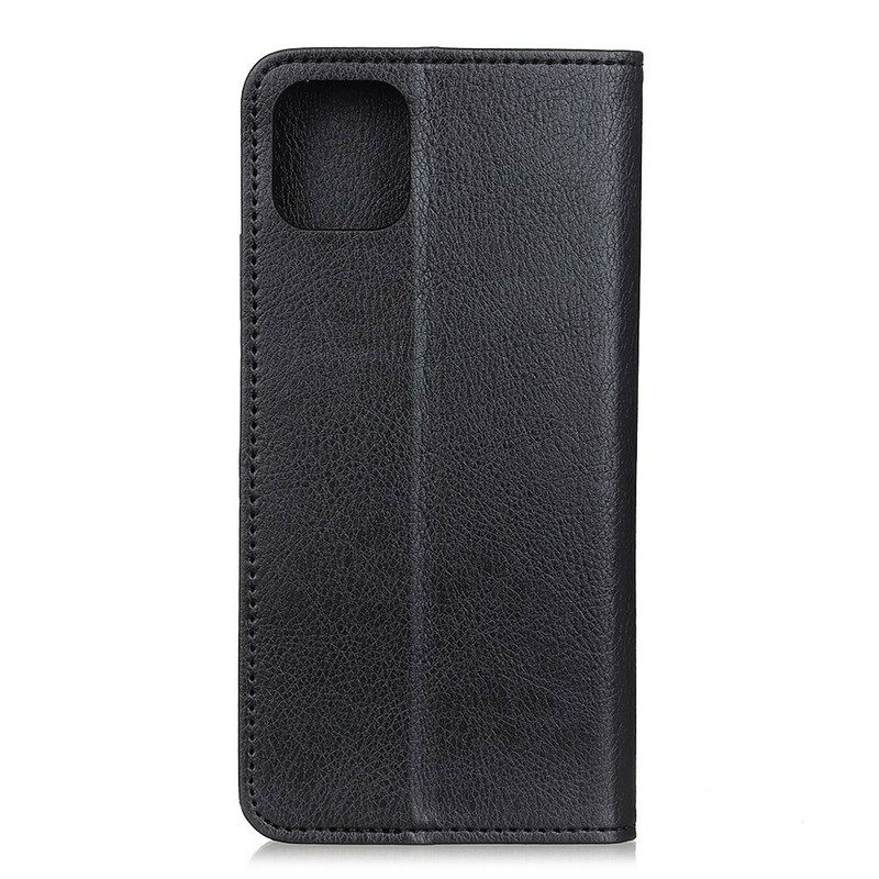 Puhelinkuoret iPhone 12 / 12 Pro Kotelot Flip Split Litchi Leather Business