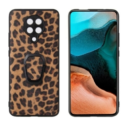 Case Poco F2 Pro Leopard Skin Effect Ring-support