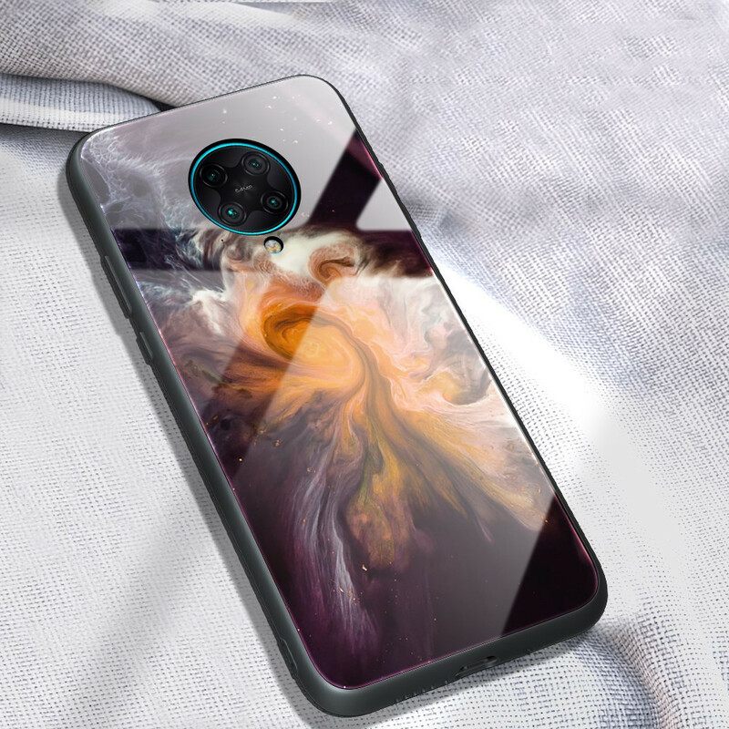 Kuori Poco F2 Pro Tempered Glass Marble Colors