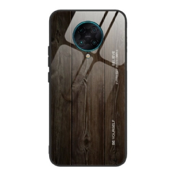 Kuori Poco F2 Pro Tempered Glass Wood Design