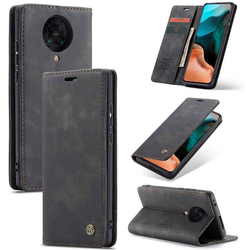 Puhelinkuoret Poco F2 Pro Kotelot Flip Caseme Keinonahka