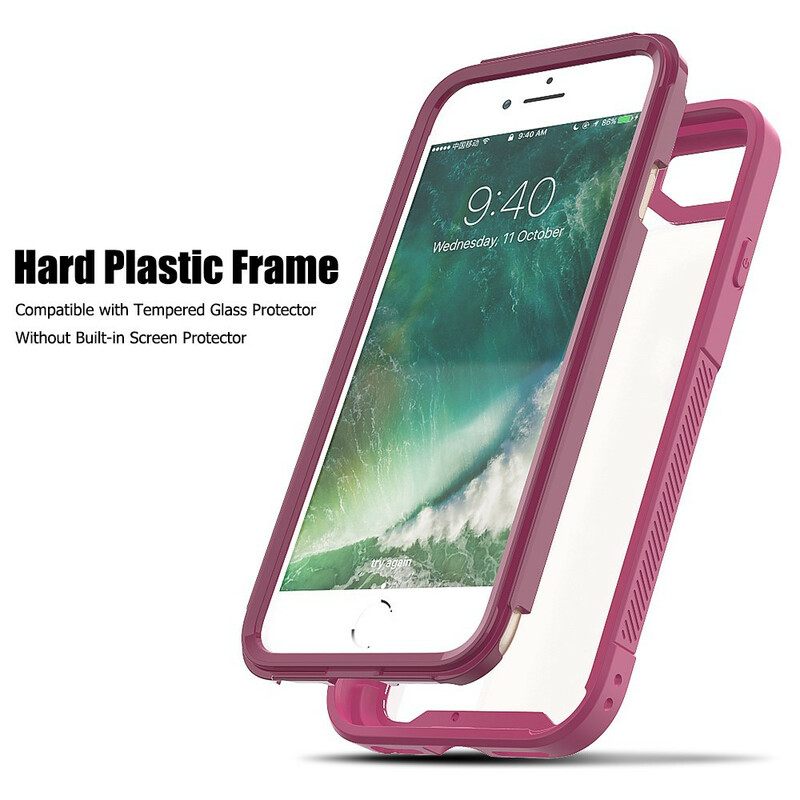 Case iPhone SE 3 / SE 2 / 8 / 7 Clear Hybrid Puskurin Reunat