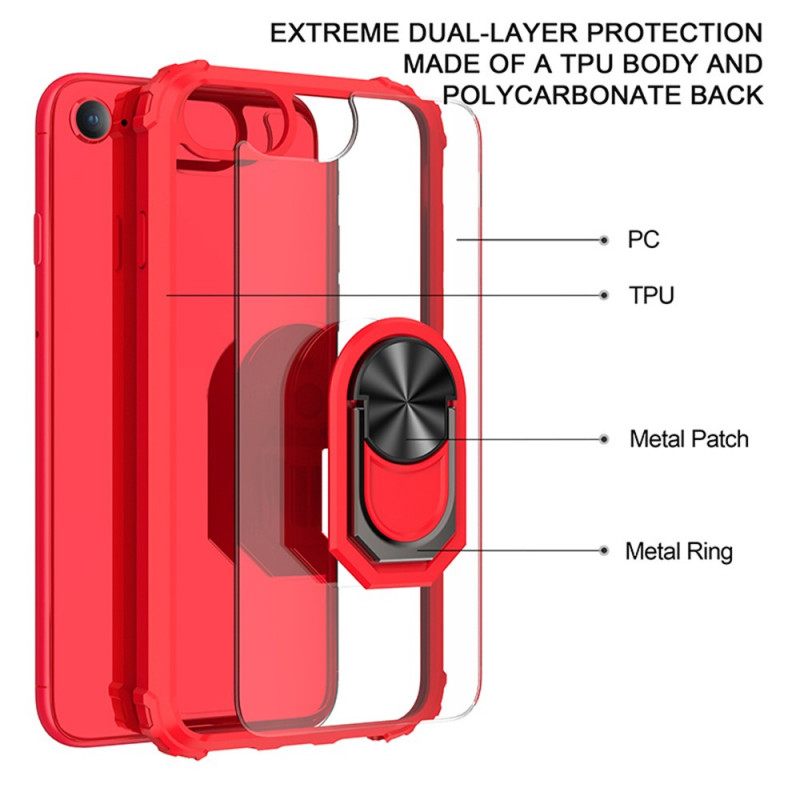 Case iPhone SE 3 / SE 2 / 8 / 7 Värirenkaan Tuki