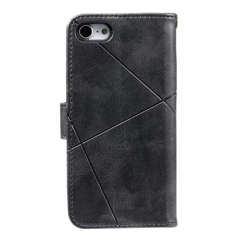 Kotelot iPhone SE 3 / SE 2 / 8 / 7 Faux Leather Timantit