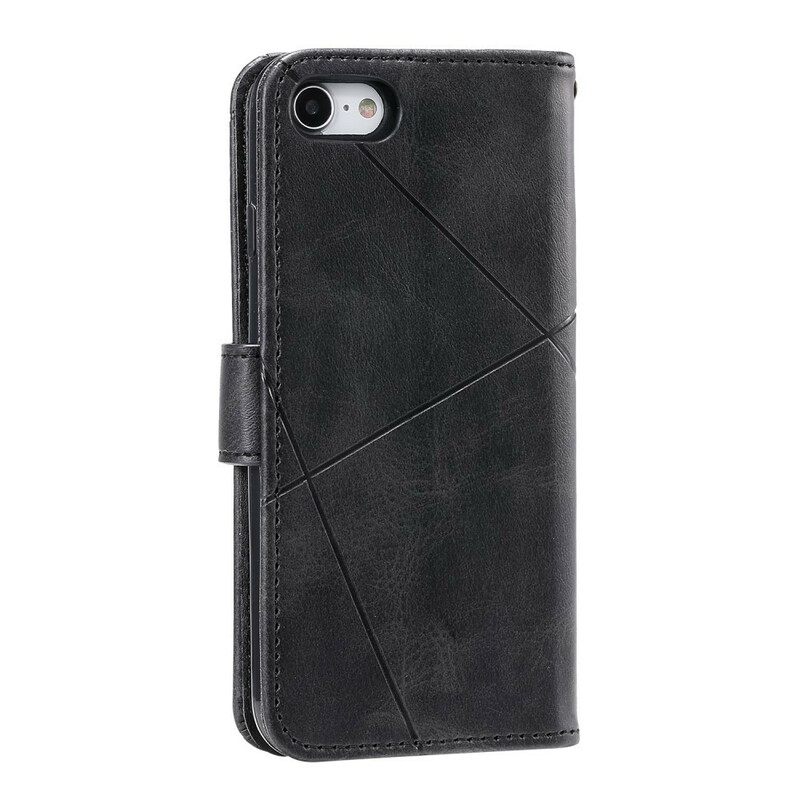 Kotelot iPhone SE 3 / SE 2 / 8 / 7 Faux Leather Timantit