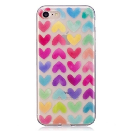 Kuori iPhone SE 3 / SE 2 / 8 / 7 Graphic Hearts