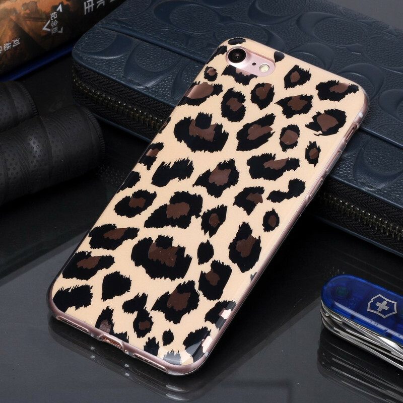 Kuori iPhone SE 3 / SE 2 / 8 / 7 Leopard Style Marble